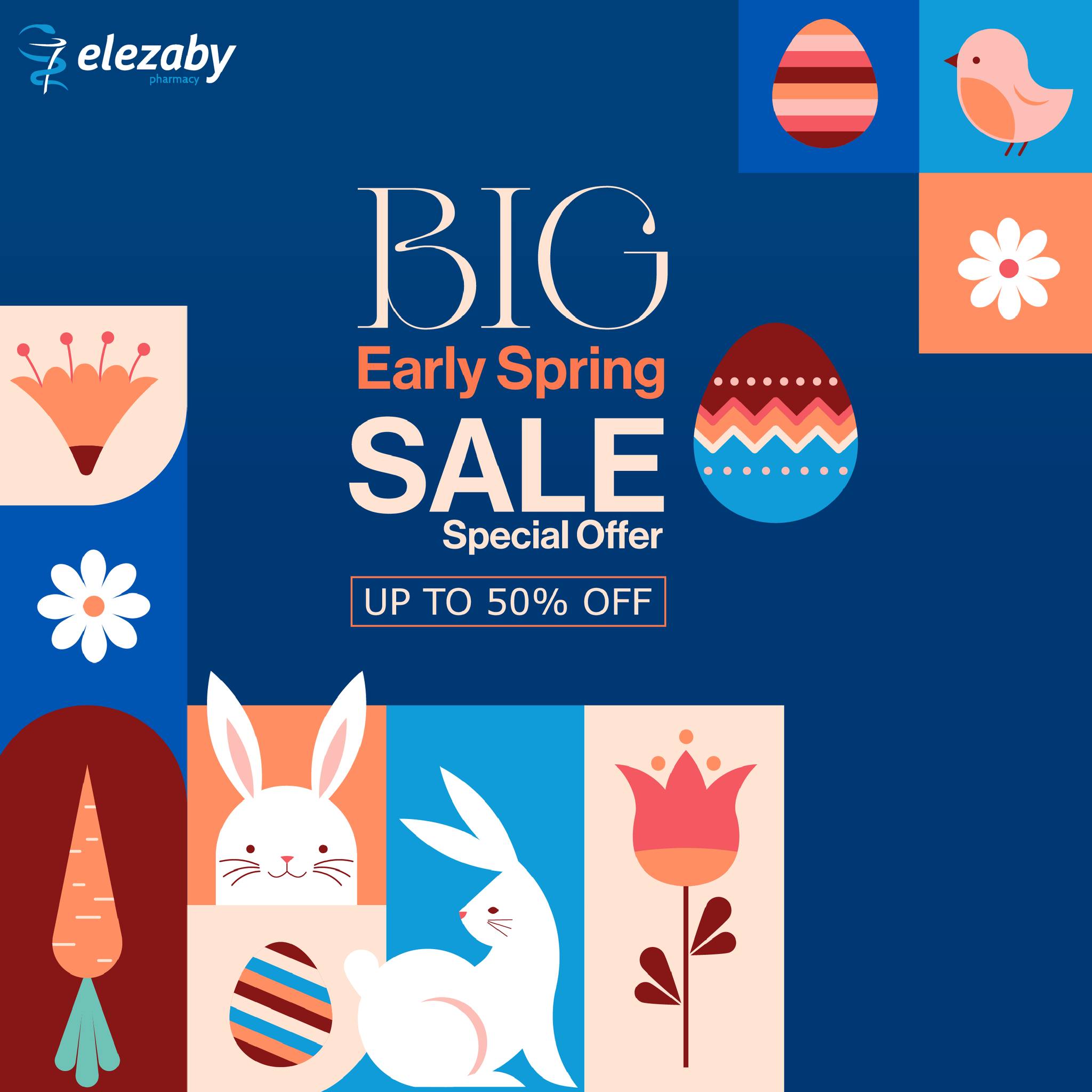 El Ezaby Pharmacy Facebook ad: عروض الربيع بدأت!