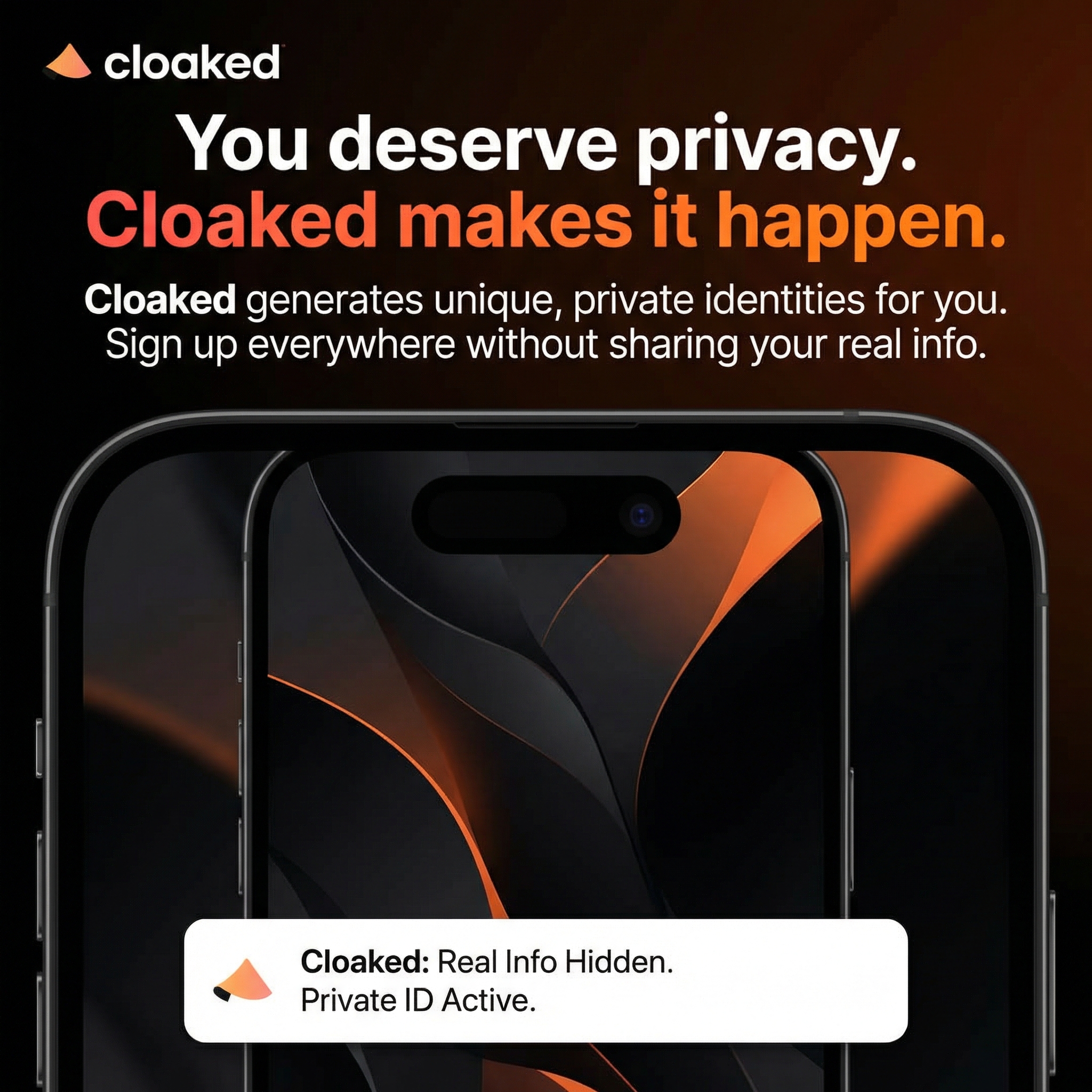 Cloaked Inc. Facebook ad