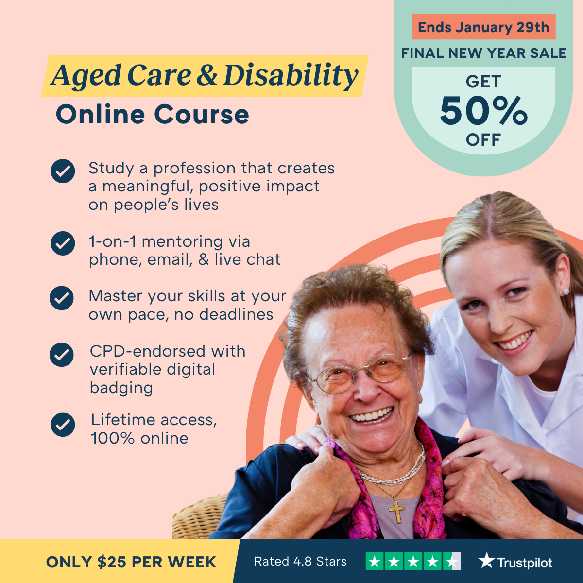 Online Courses Australia Facebook ad