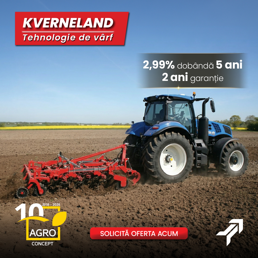 AgroConcept Facebook ad: Tehnologie de vârf Kverneland, acum cu finanțare…