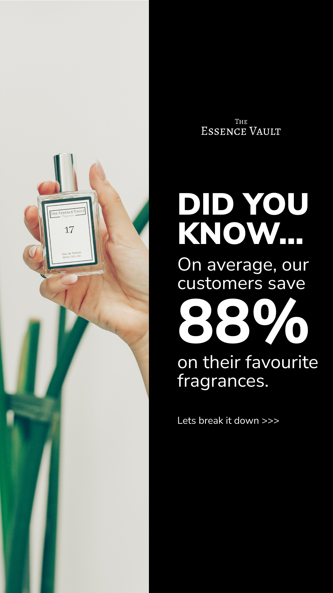 The Essence Vault Facebook ad