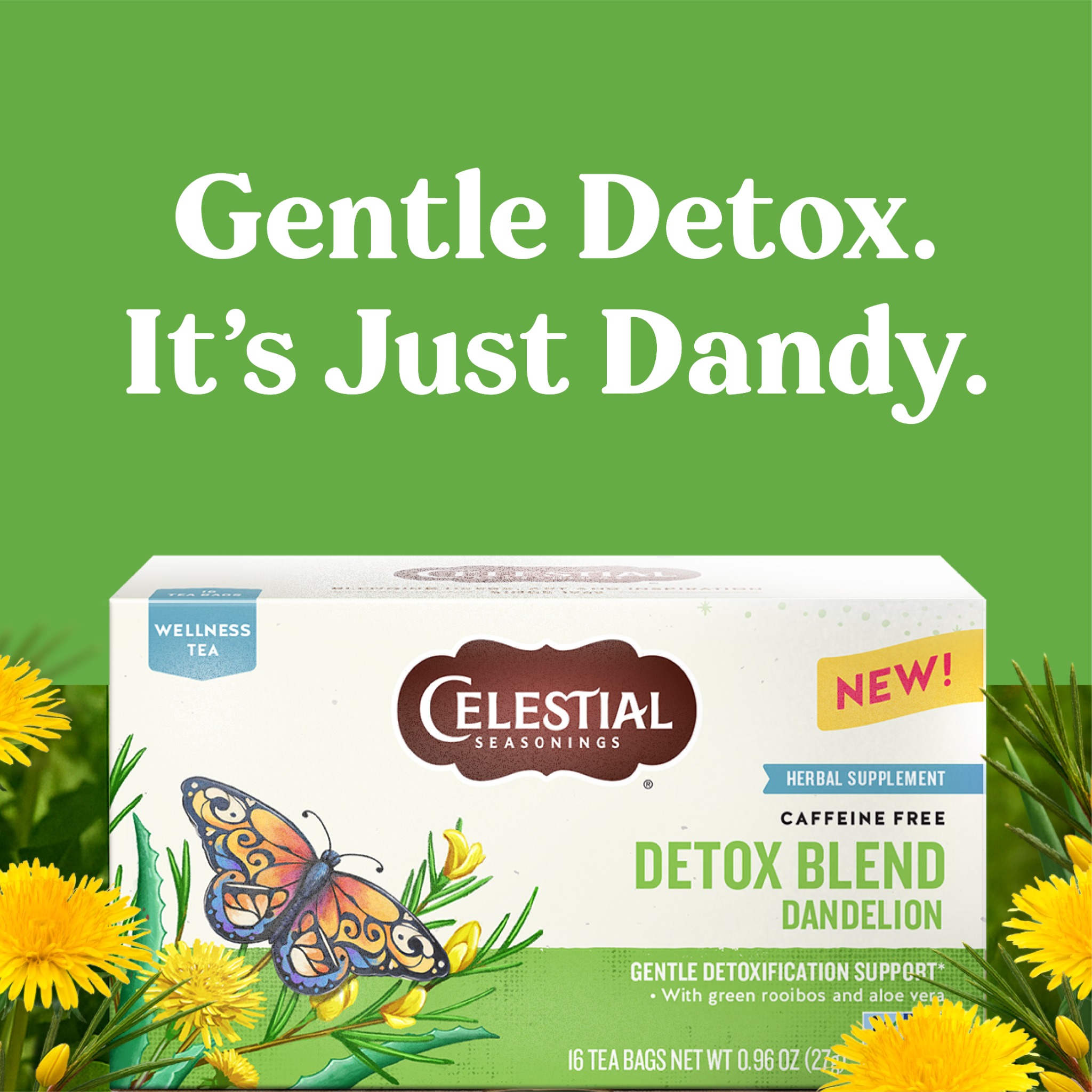 Celestial Seasonings Tea Facebook ad: New Celestial Seasonings Wellness Tea