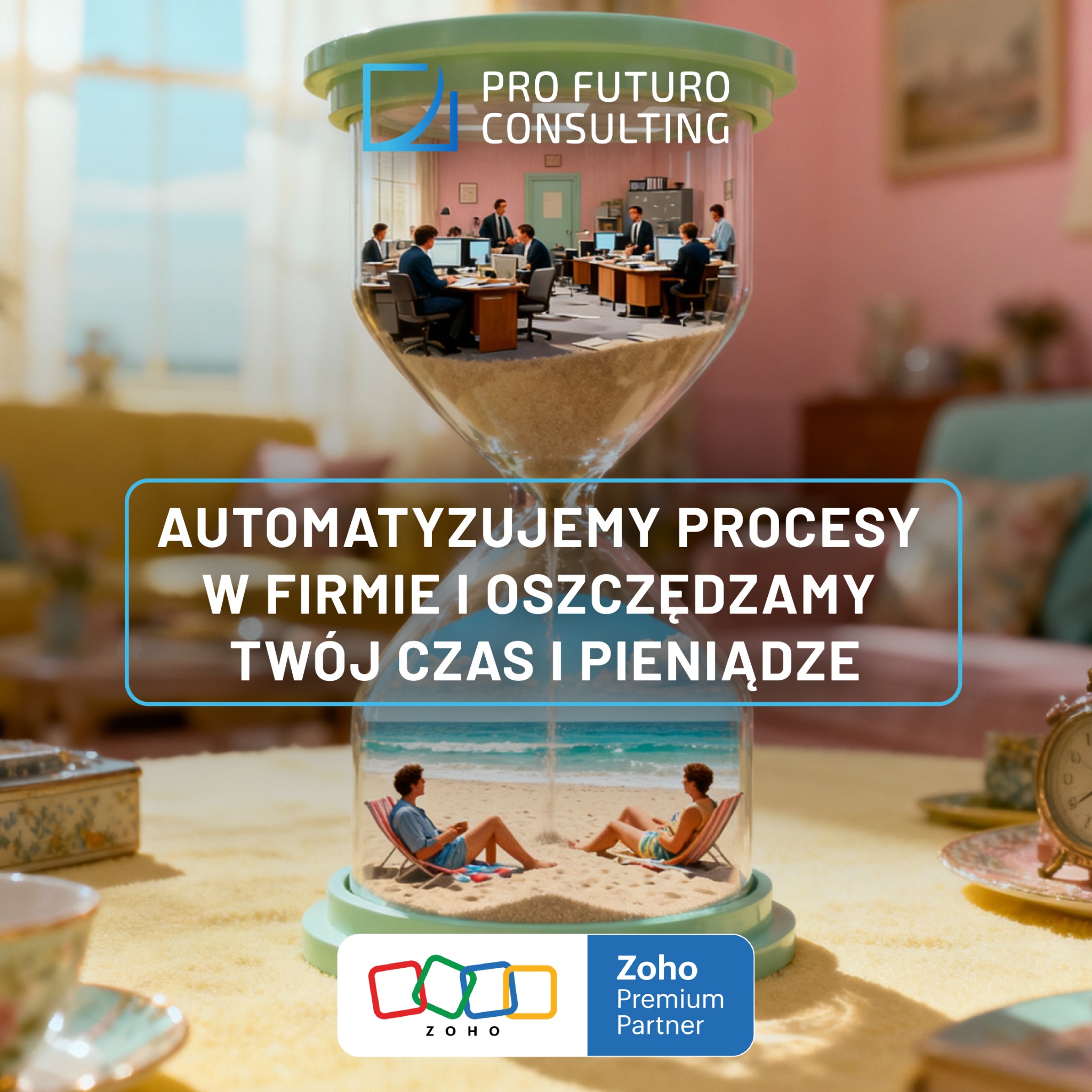 Pro Futuro Consulting Facebook ad: Zarządzaj firmą bez stresu.