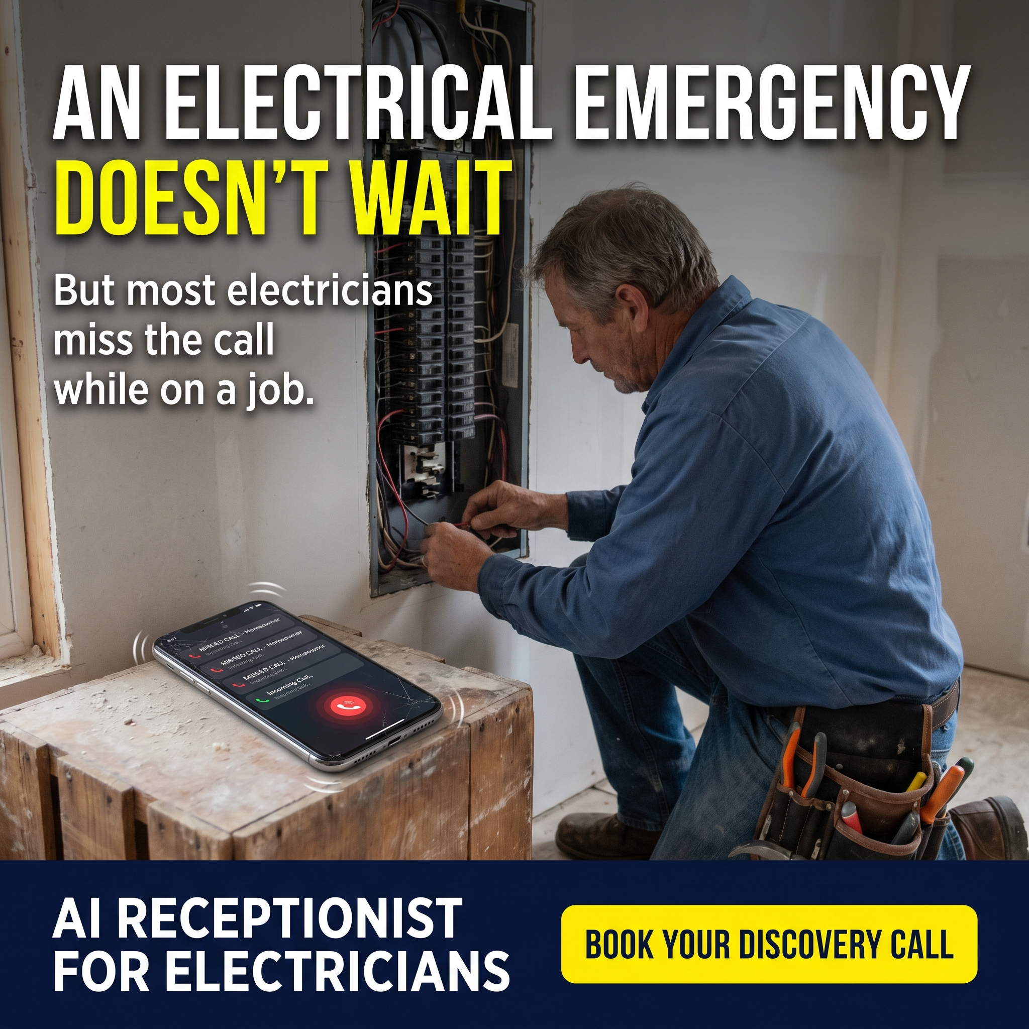Electric Edge Facebook ad: Get $15- $30K Electrical Jobs Without Answering the Phone