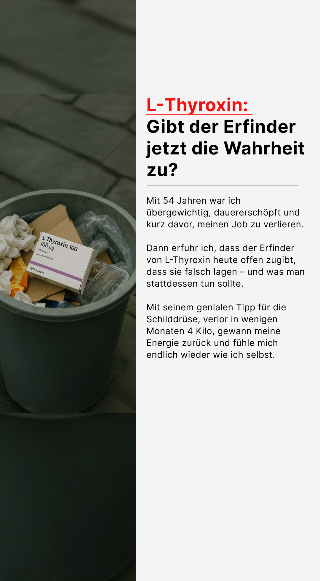 Mission Schilddrüse Facebook ad