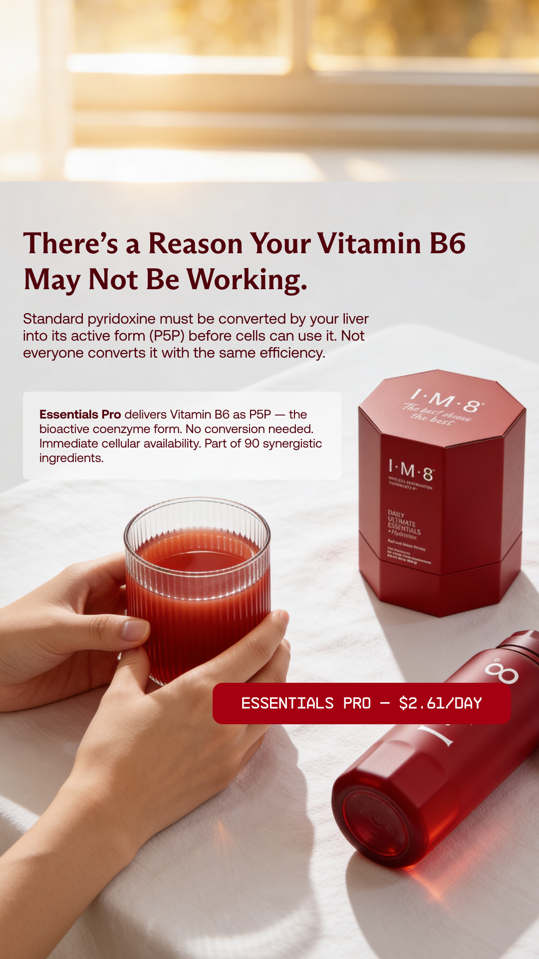 IM8 Health Facebook ad