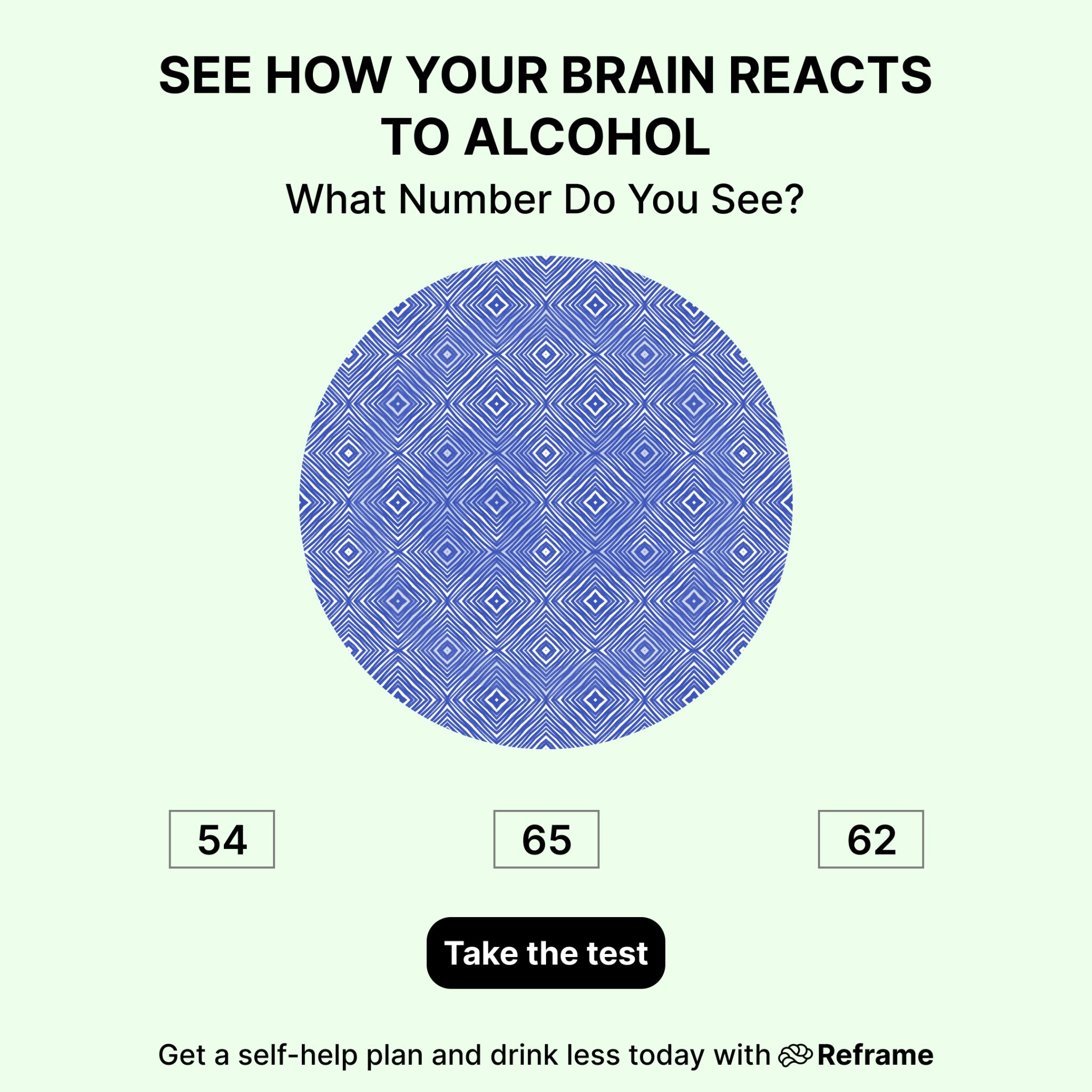 Reframe Facebook ad