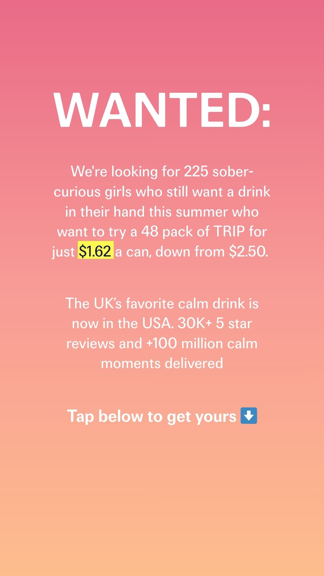 TRIP Facebook ad