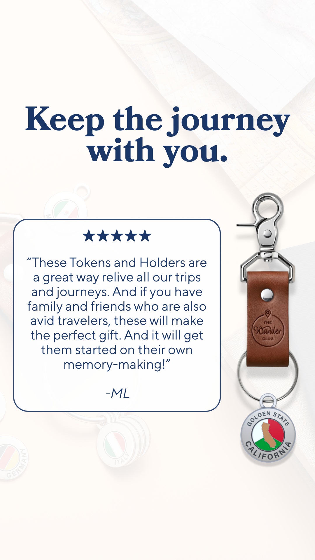 The Wander Club Facebook ad