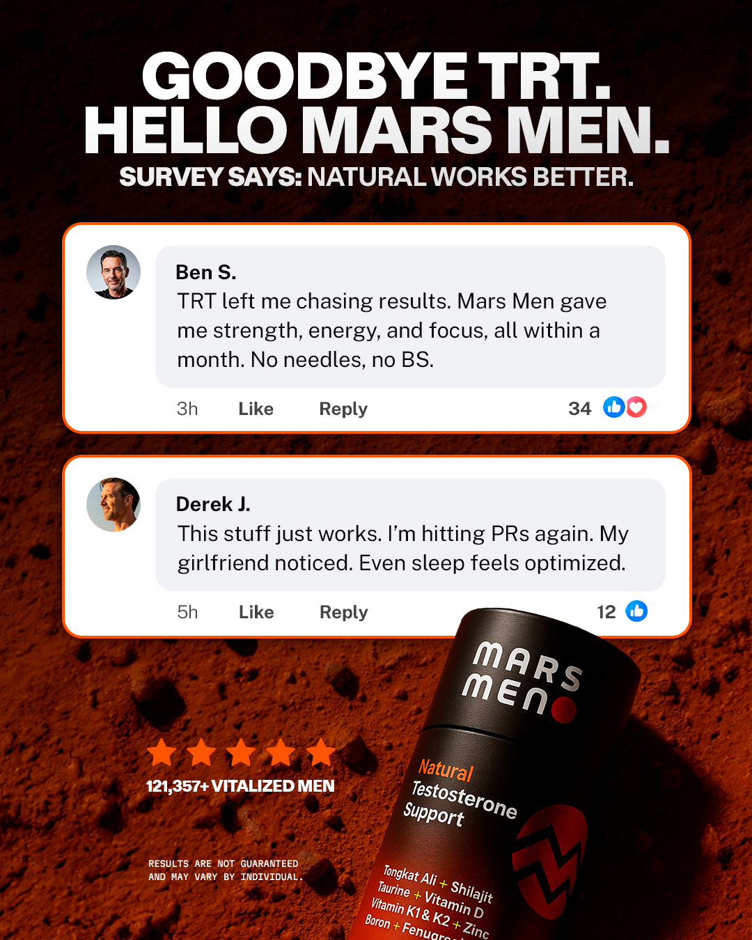 Mars Men Facebook ad