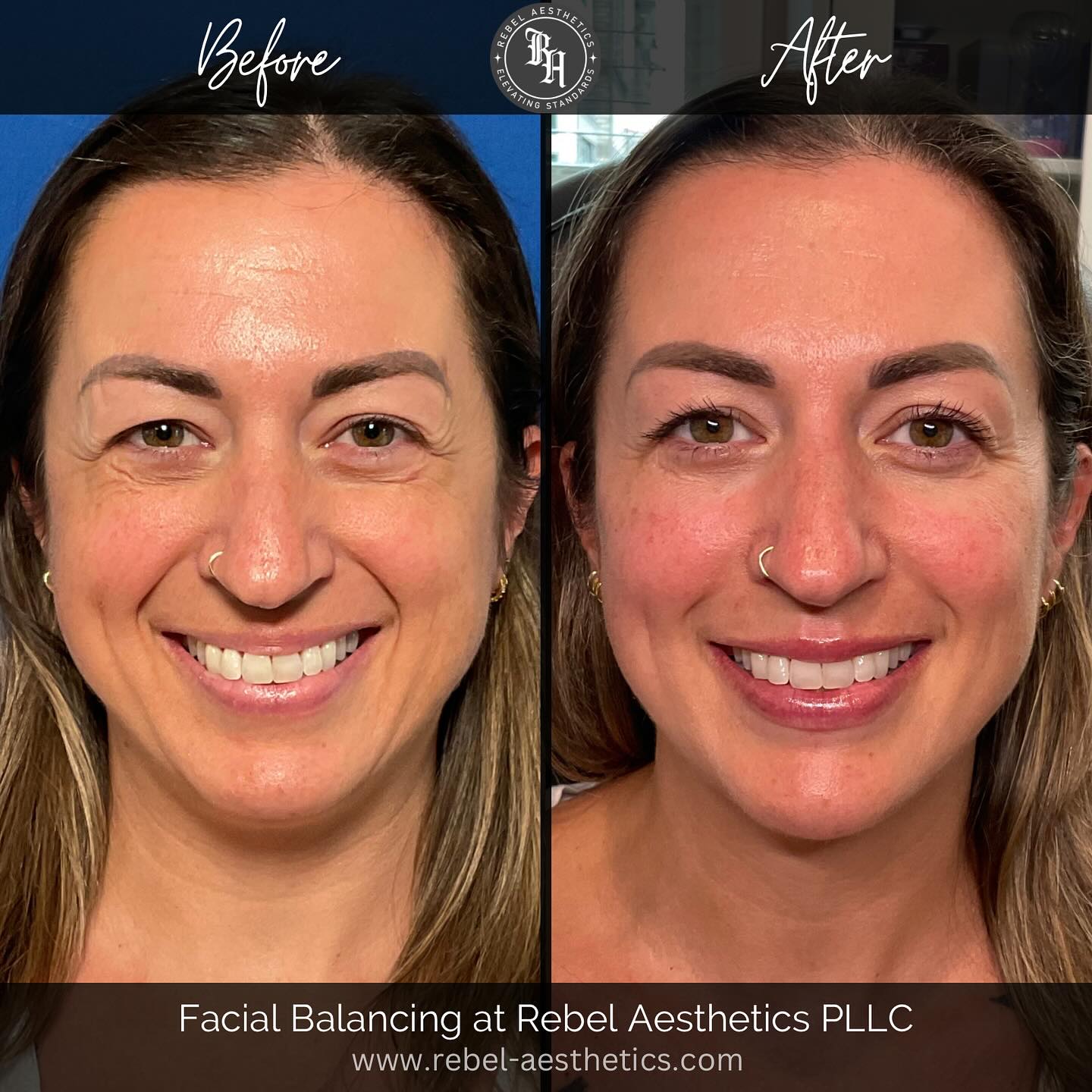 Rebel Aesthetics PLLC Facebook ad: This transformation almost left me speechless