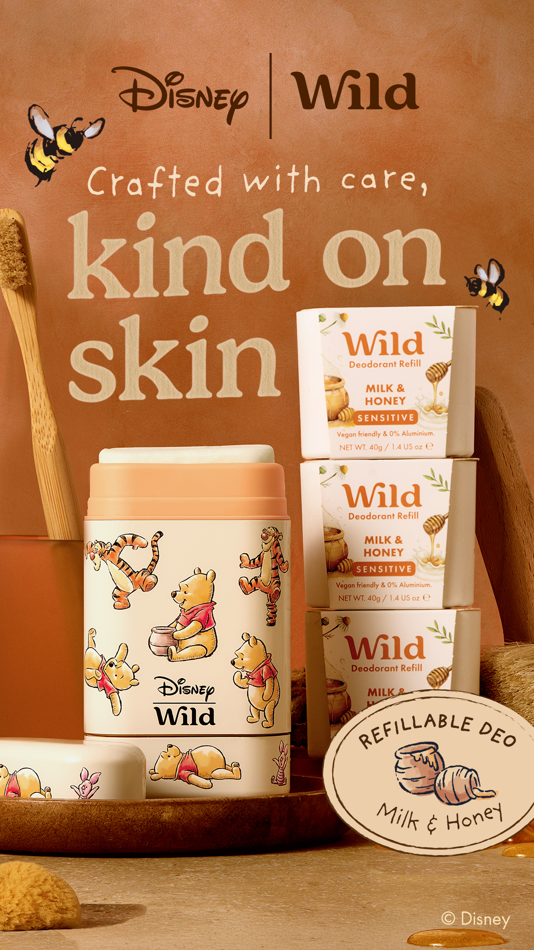 Wild Facebook ad: The Winnie the Pooh inspired deodorant