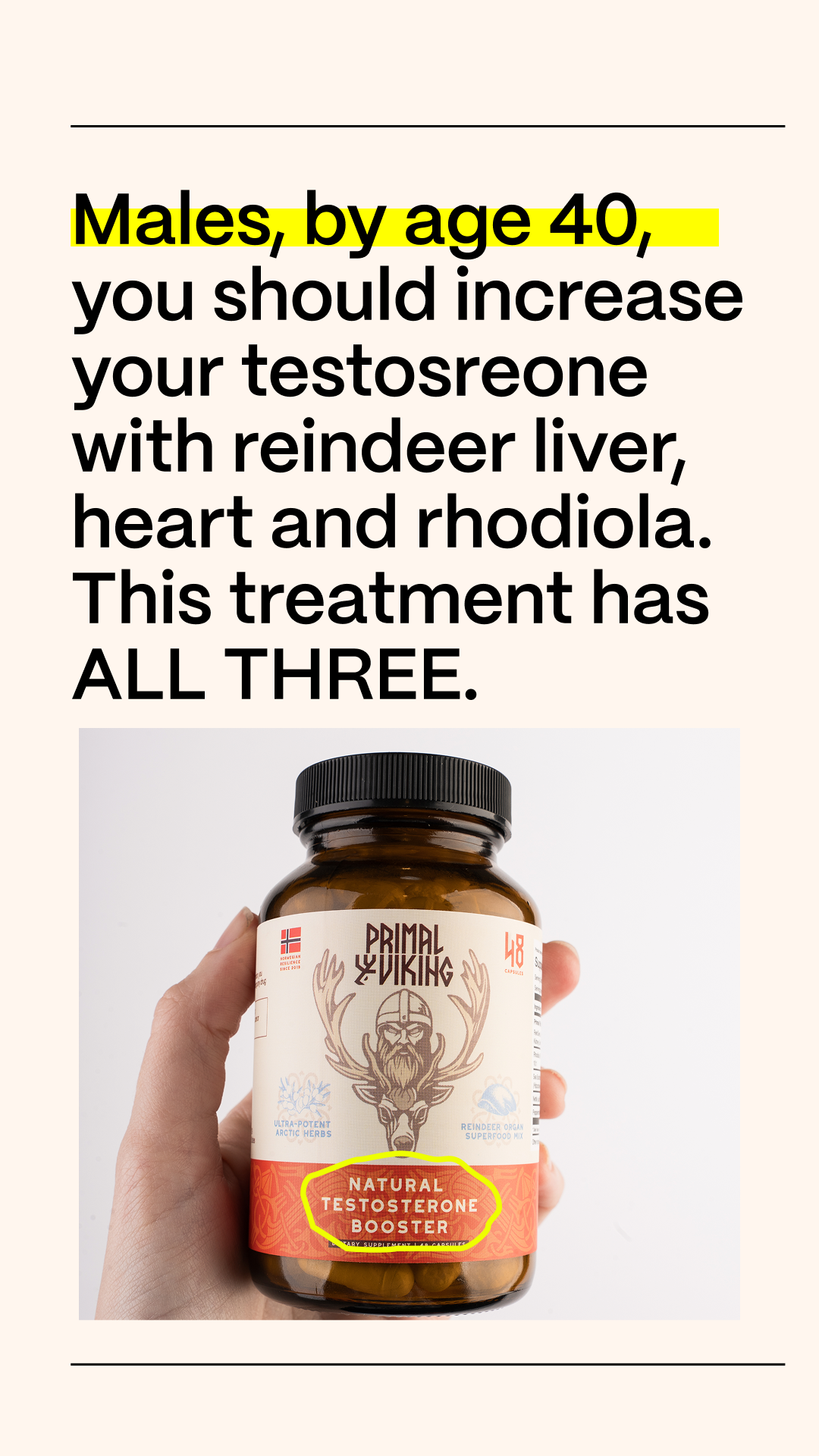 Primal Viking Facebook ad
