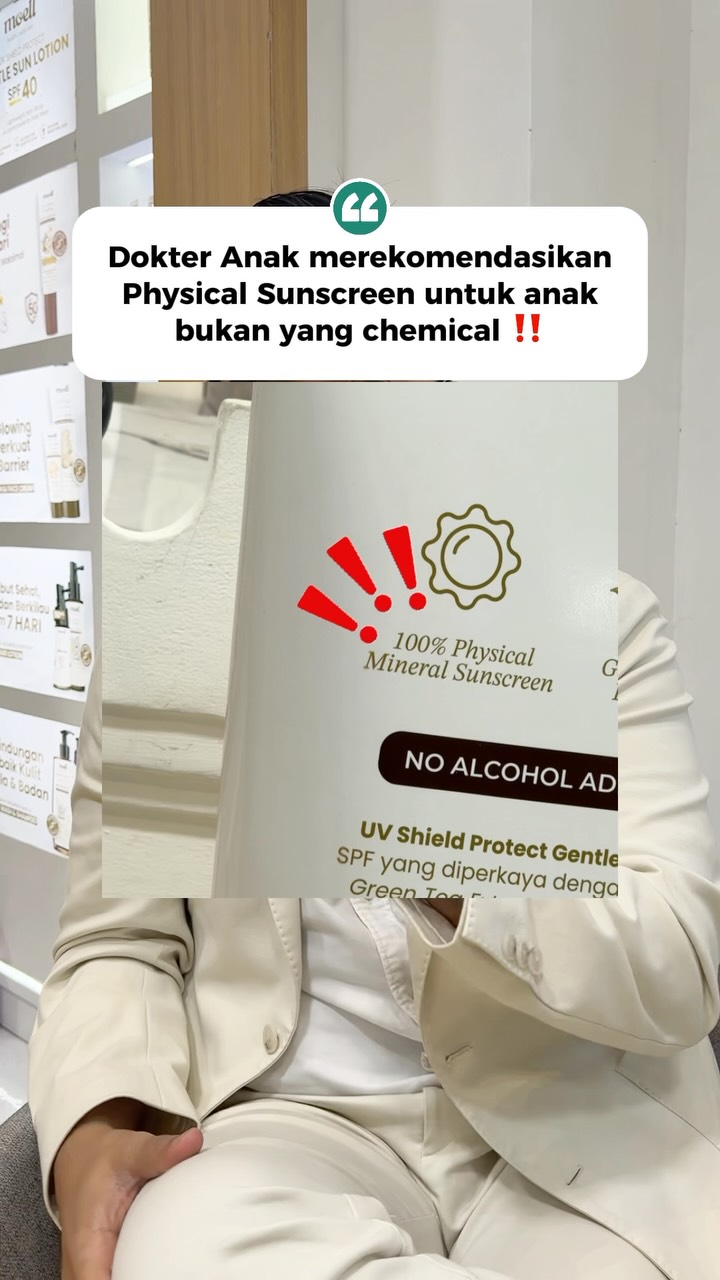 Moell Baby Skincare Facebook ad: SUN LOTION MOELL REKOMENDASI DOKTER ANAK