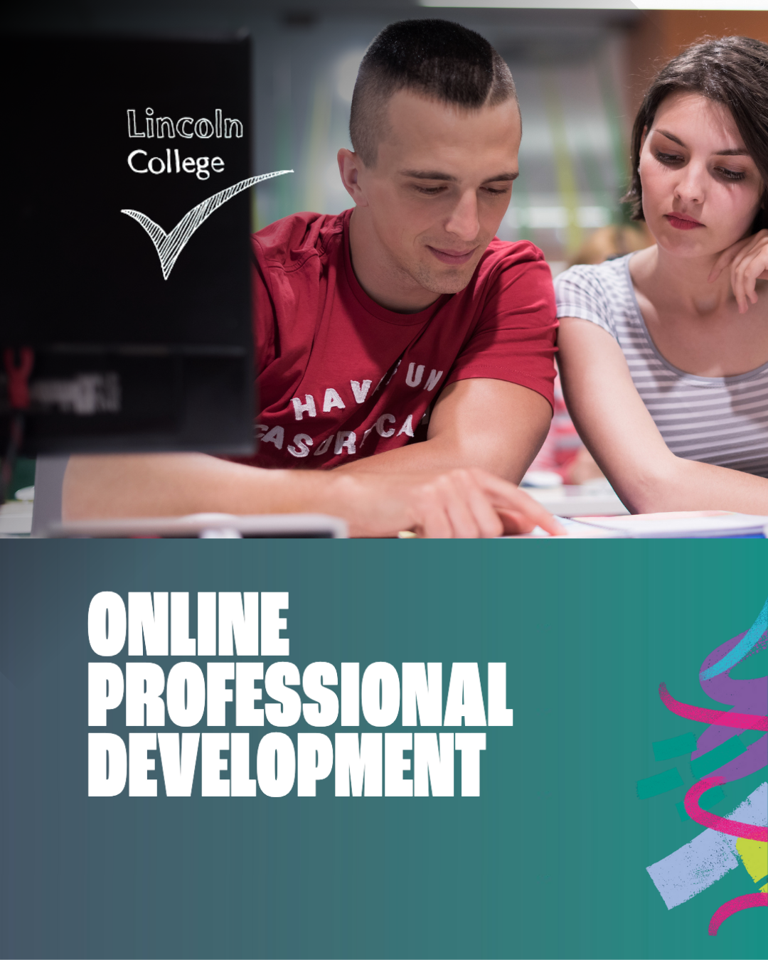 Lincoln College (UK) Facebook ad