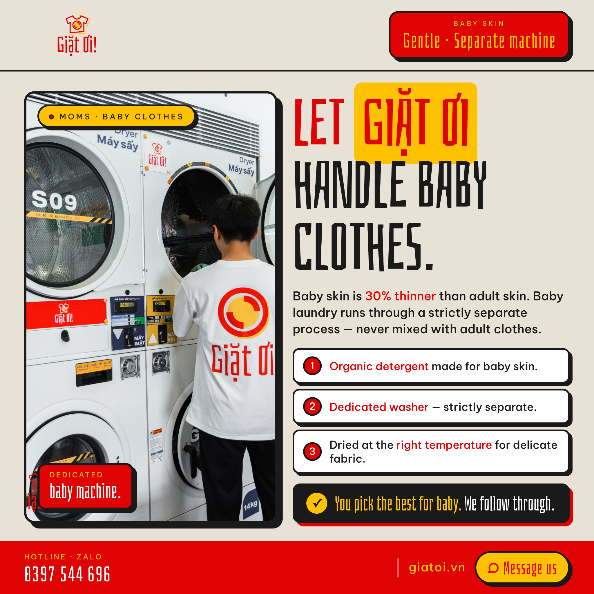 Giặt Ơi Facebook ad: Chat with us