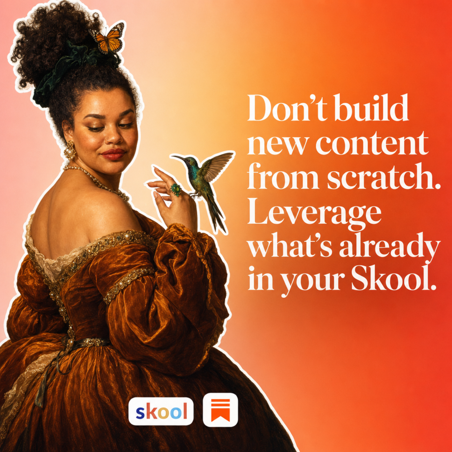 Adriana-Morena Personal Brand Designerin Facebook ad: Turn Content Into Traffic
