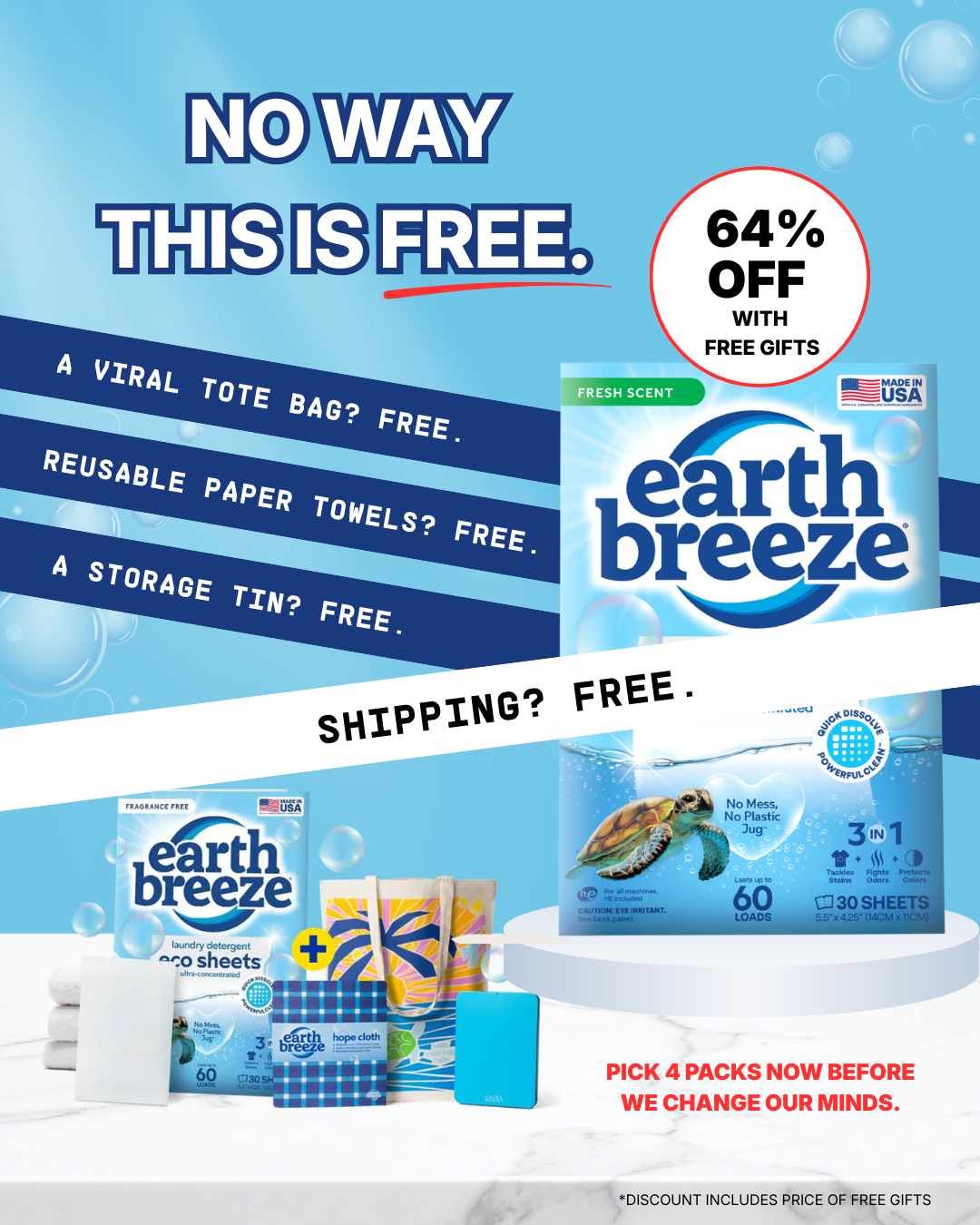 Earth Breeze Facebook ad
