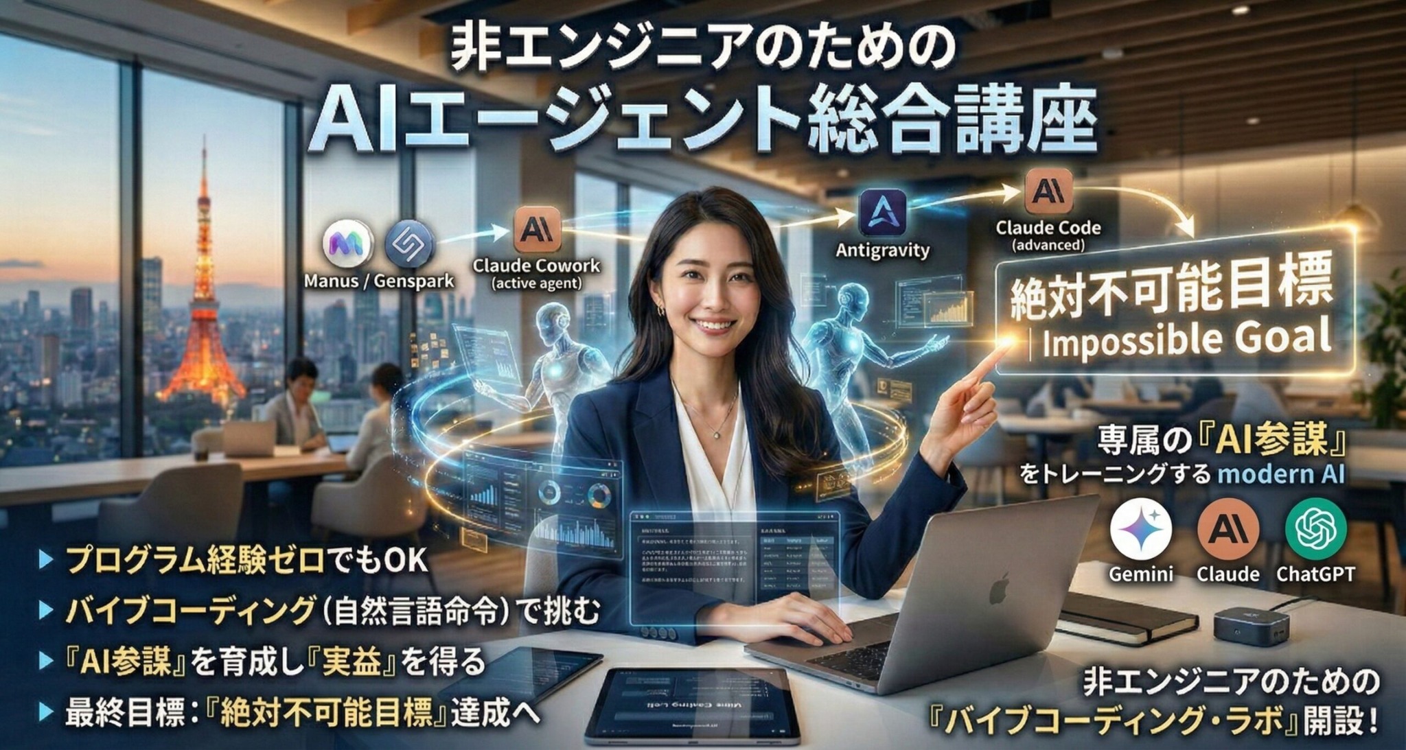 天狼院書店 Facebook ad: 非エンジニアのための「AIエージェント習得プログラム」1DAY特別講座