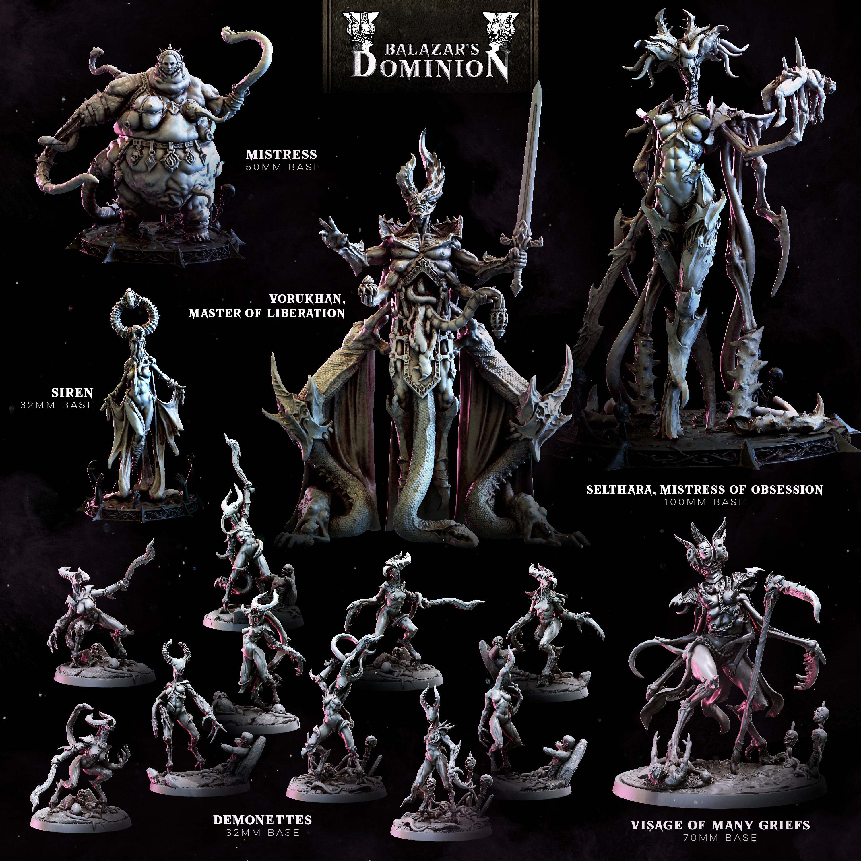 Bestiarum Games Facebook ad: New Dark Fantasy, Themed Miniature Collections for 3D…