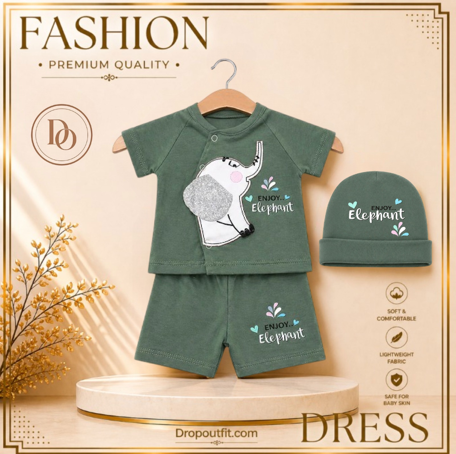 DropOutfit Facebook ad: Stop scrolling moms & dads!