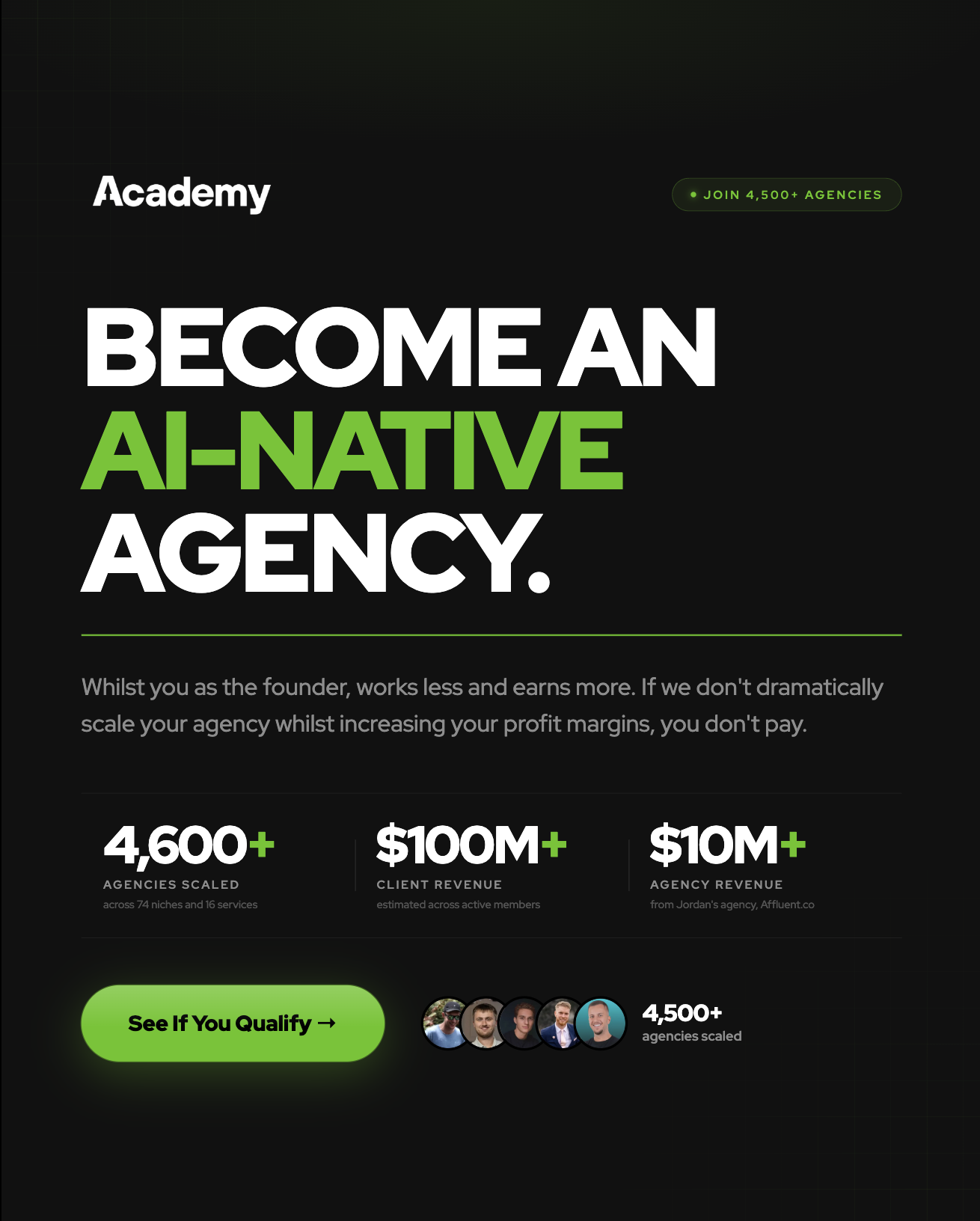 Jordan Platten Facebook ad: Calling All Agency Owners.