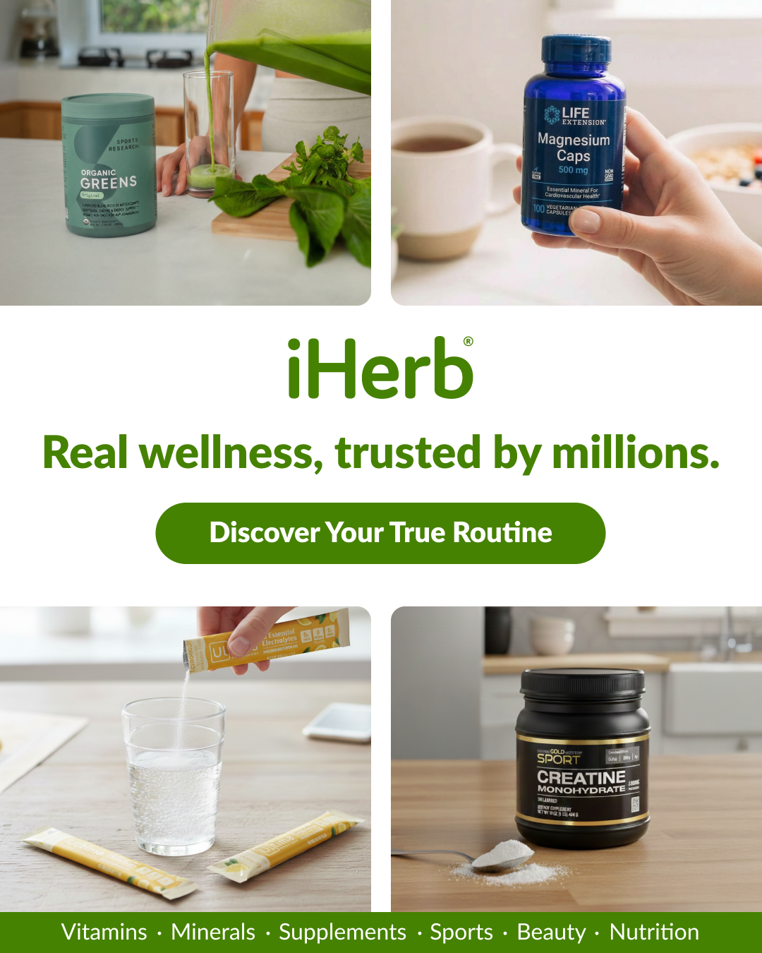 iHerb Facebook ad