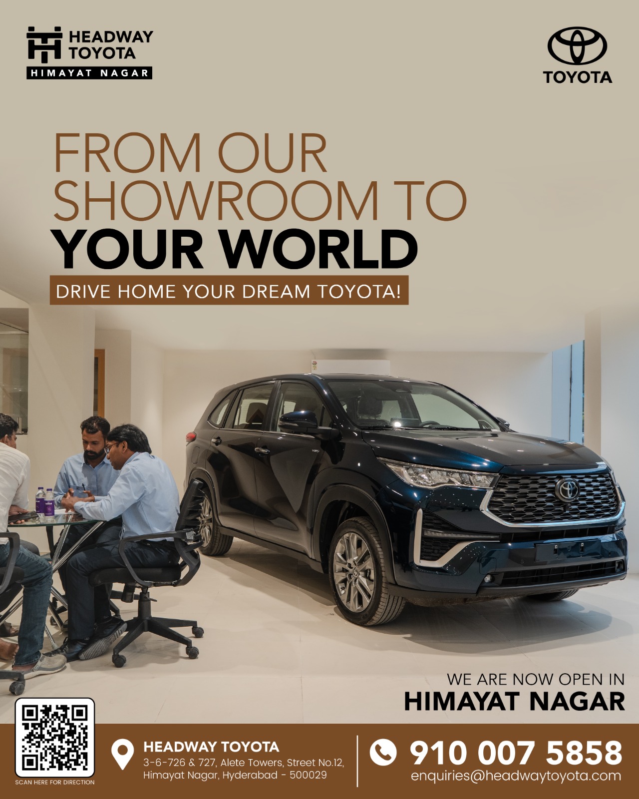 Headway Toyota Facebook ad: Your dream Toyota is closer than you think!