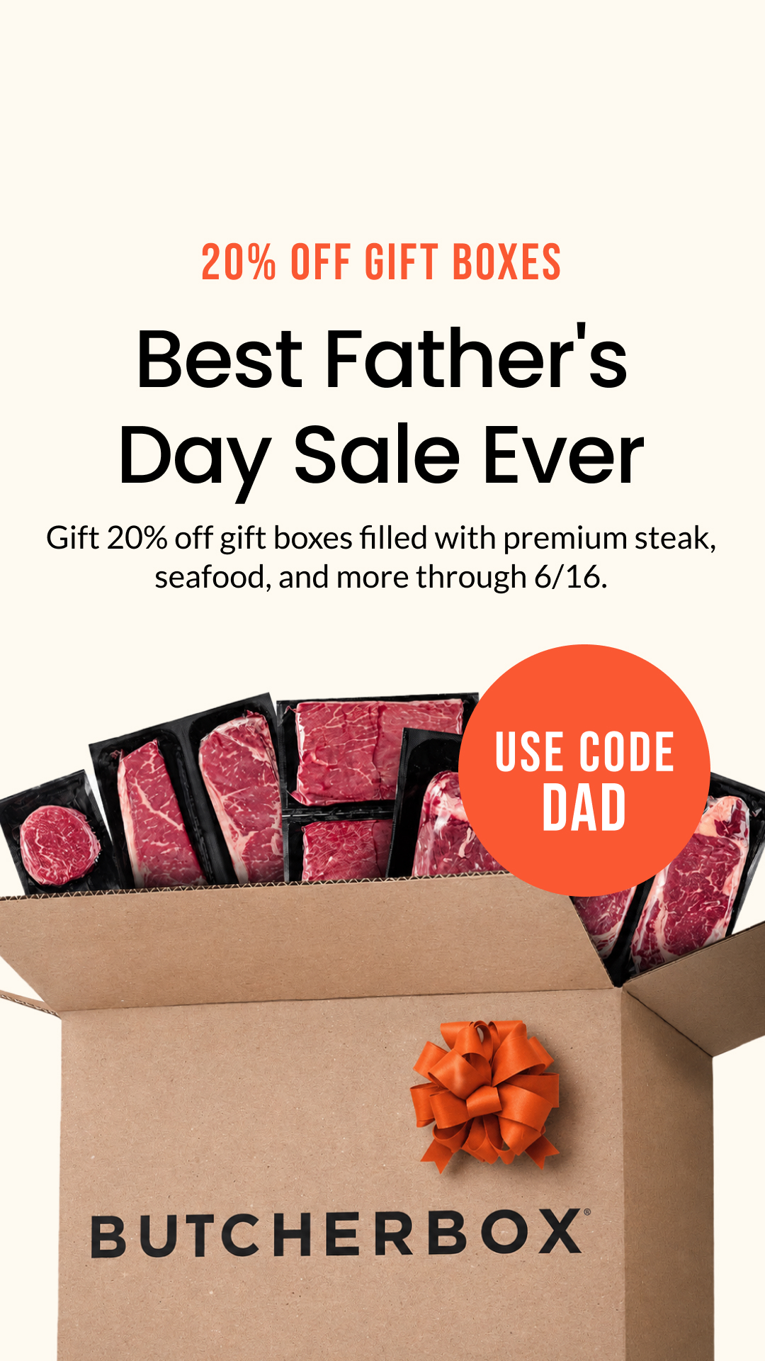 ButcherBox Facebook ad