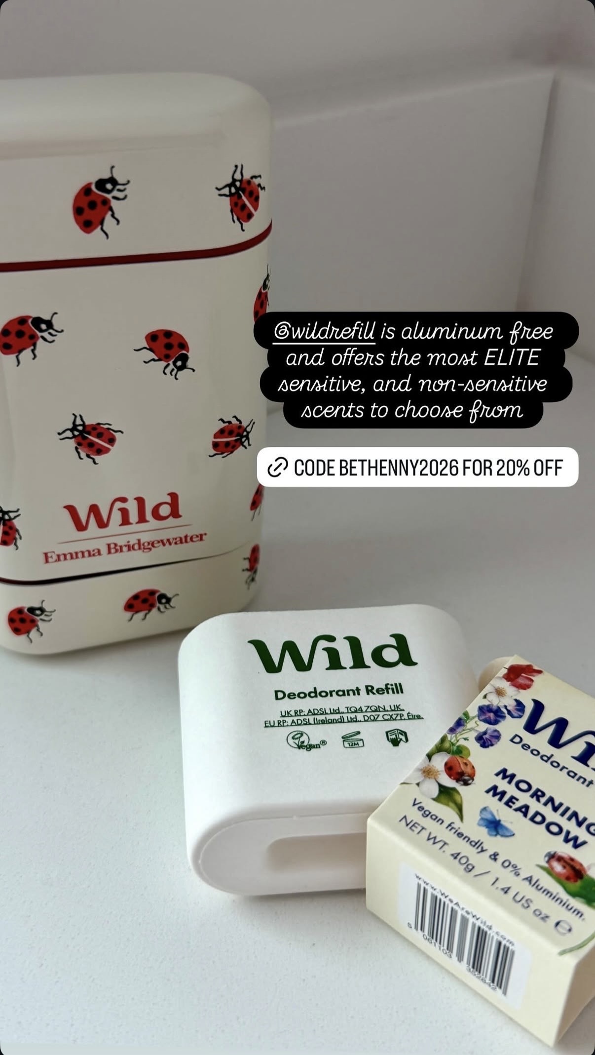 Bethenny Frankel Facebook ad: Get 20% off all Wild products with code BETHENNY2026