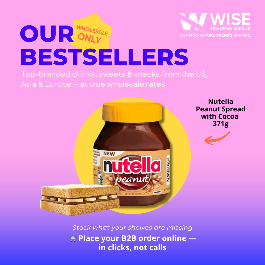 Wise Trading Group Facebook ad: Nutella Peanut, direct and coming soon