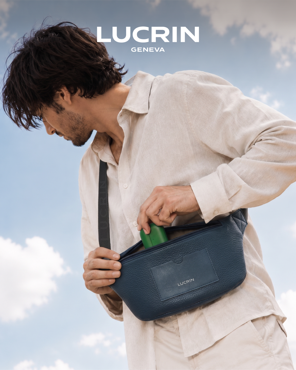 LUCRIN Geneva Facebook ad: Luxury Leather Belt Bags