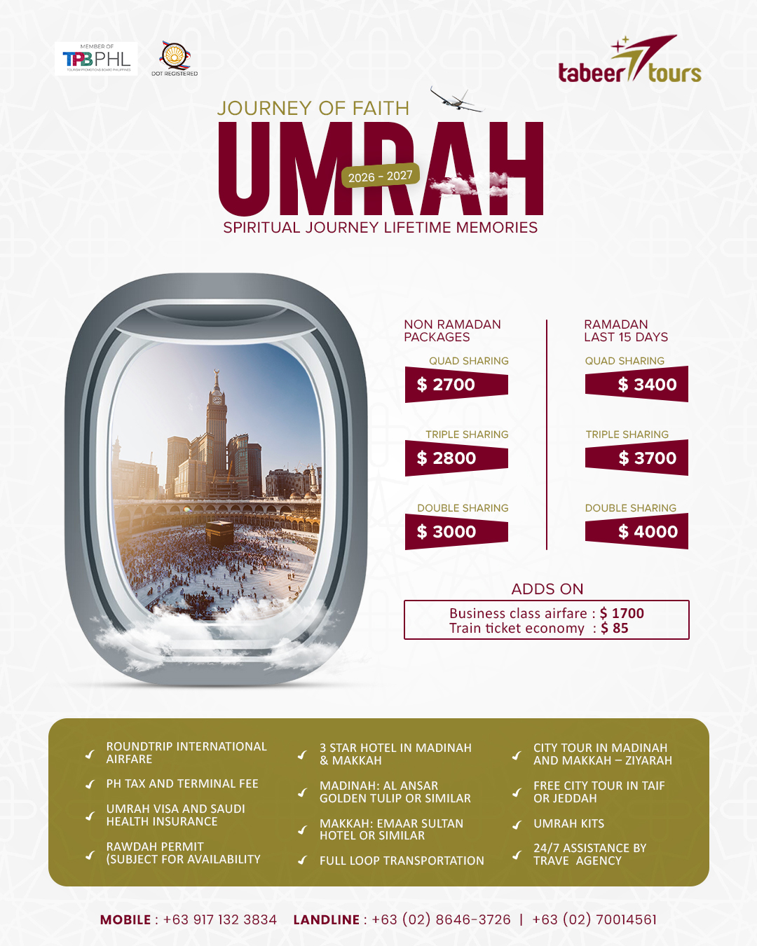 Tabeer Tours Facebook ad: Your Sacred Journey Starts Here