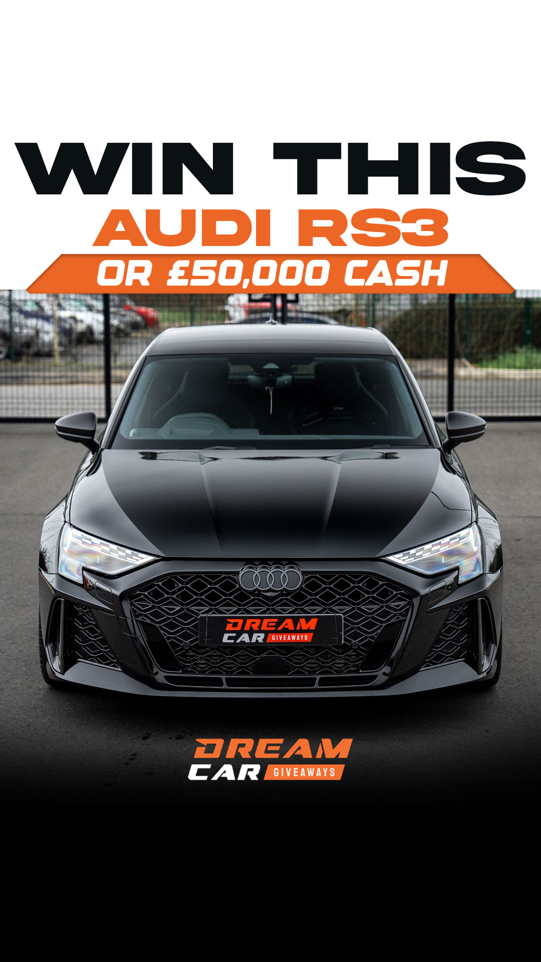 Dream Car Giveaways Facebook ad