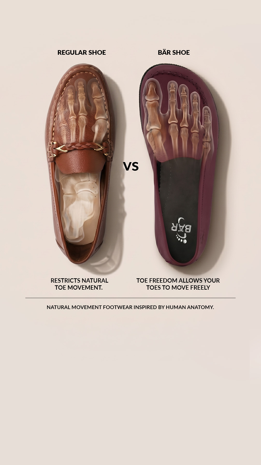 Baer India Facebook ad: Walk free, all day.