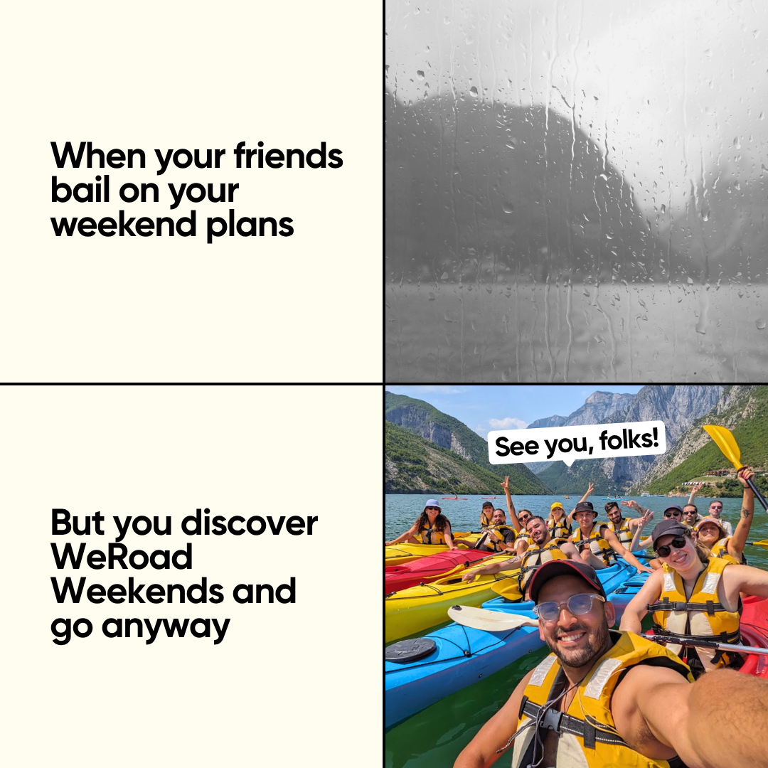 WeRoad Travel Facebook ad