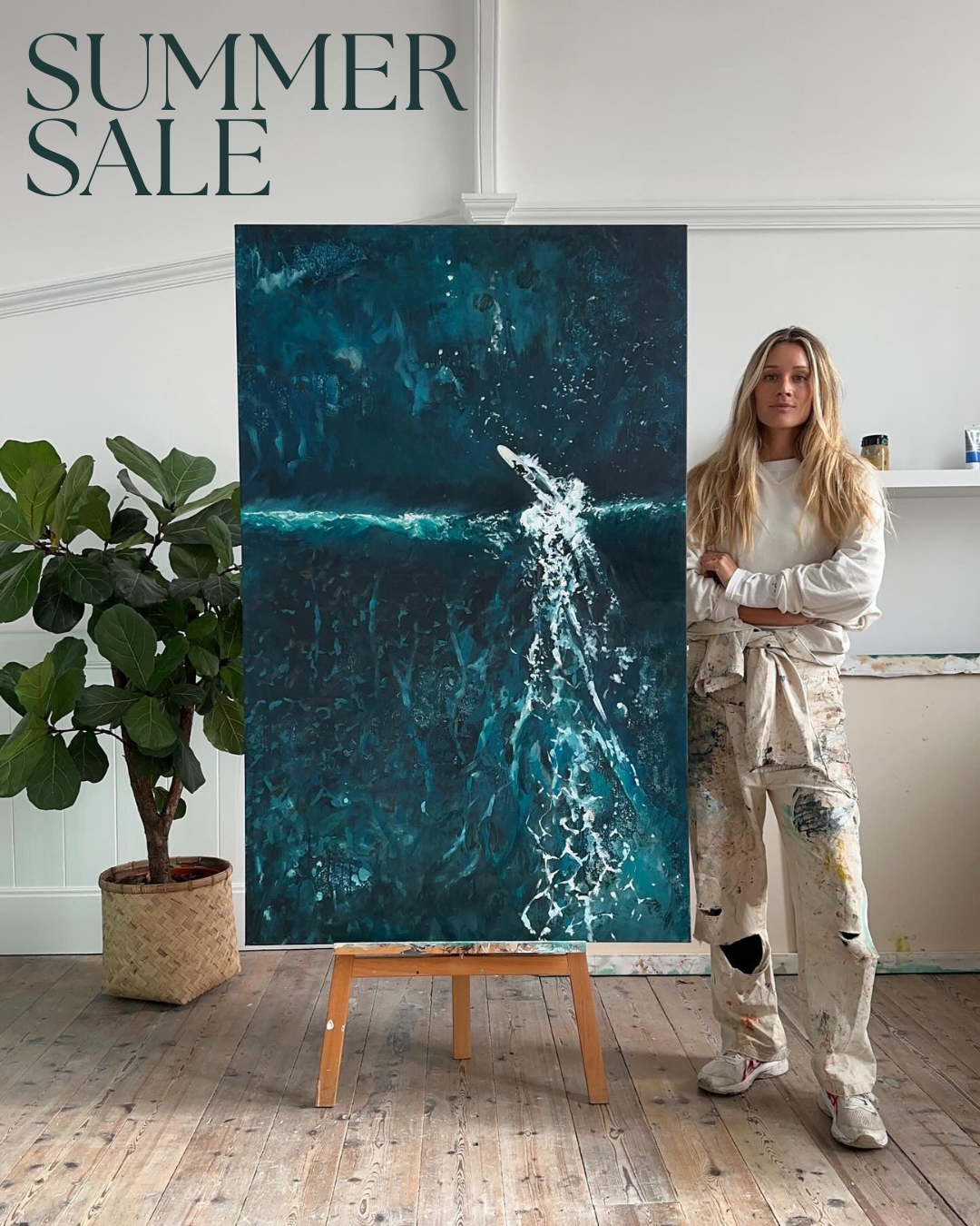 Nina Brooke Art Facebook ad: Summer Sale | 15% OFF