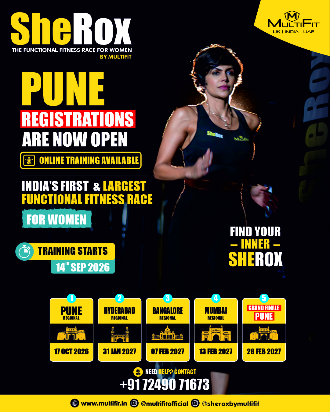 SheRox by MultiFit Facebook ad: Pune Women, Are You Ready to Race?