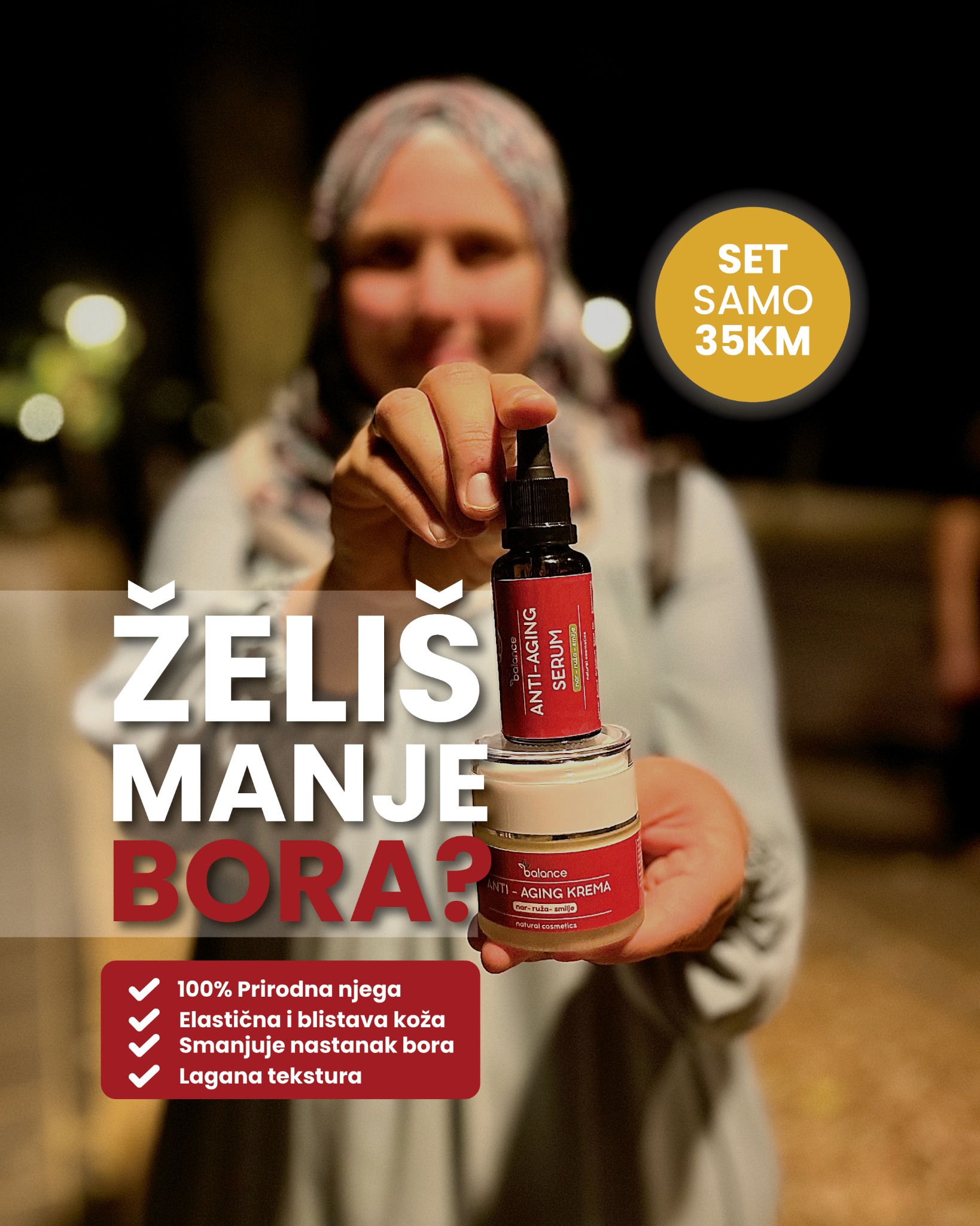 Prirodna kozmetika Balance Facebook ad