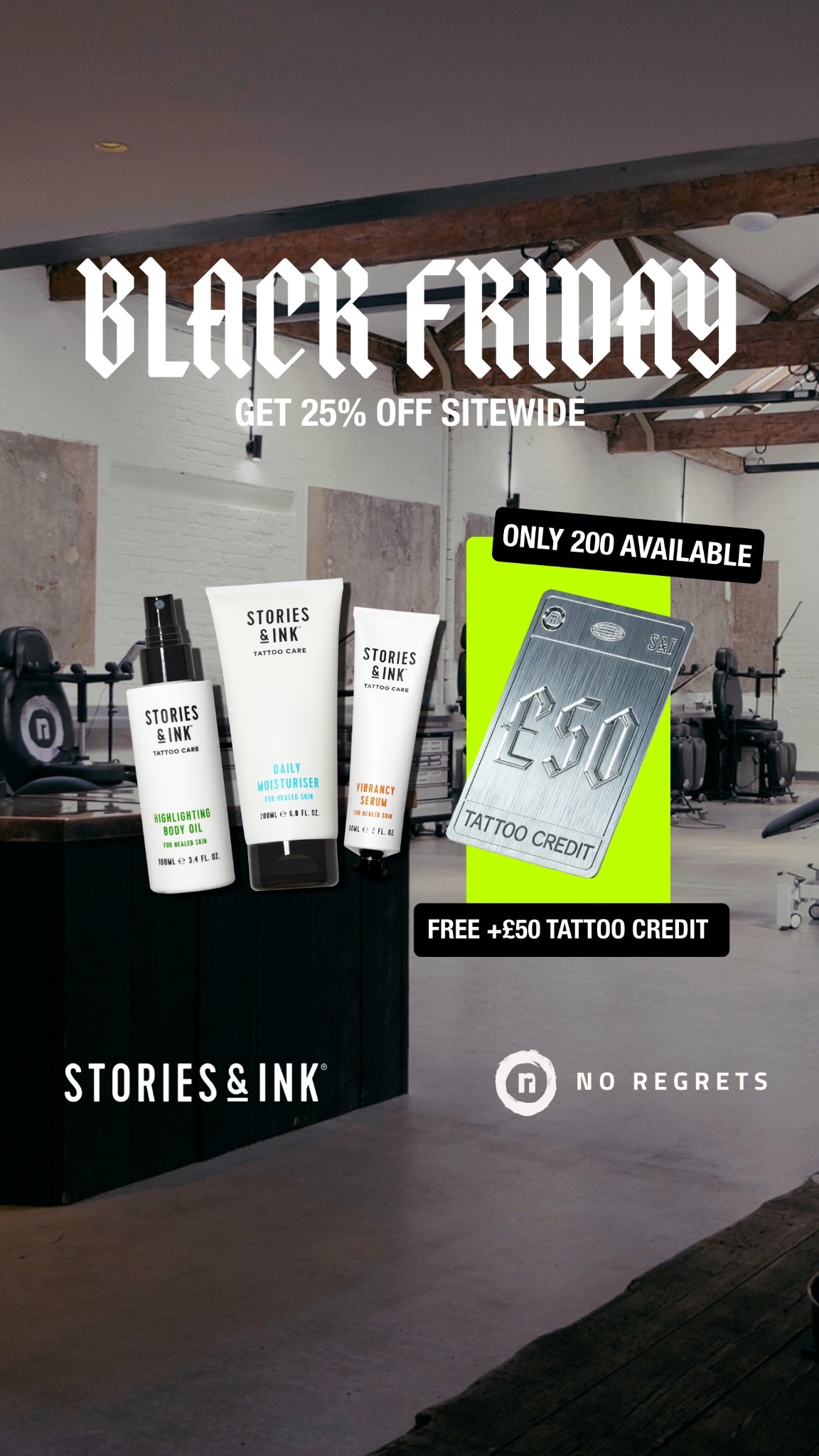 Stories & Ink Facebook ad