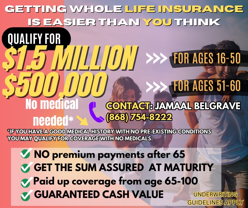 Jamaal Belgrave Guardian Life Sales Representative Facebook ad