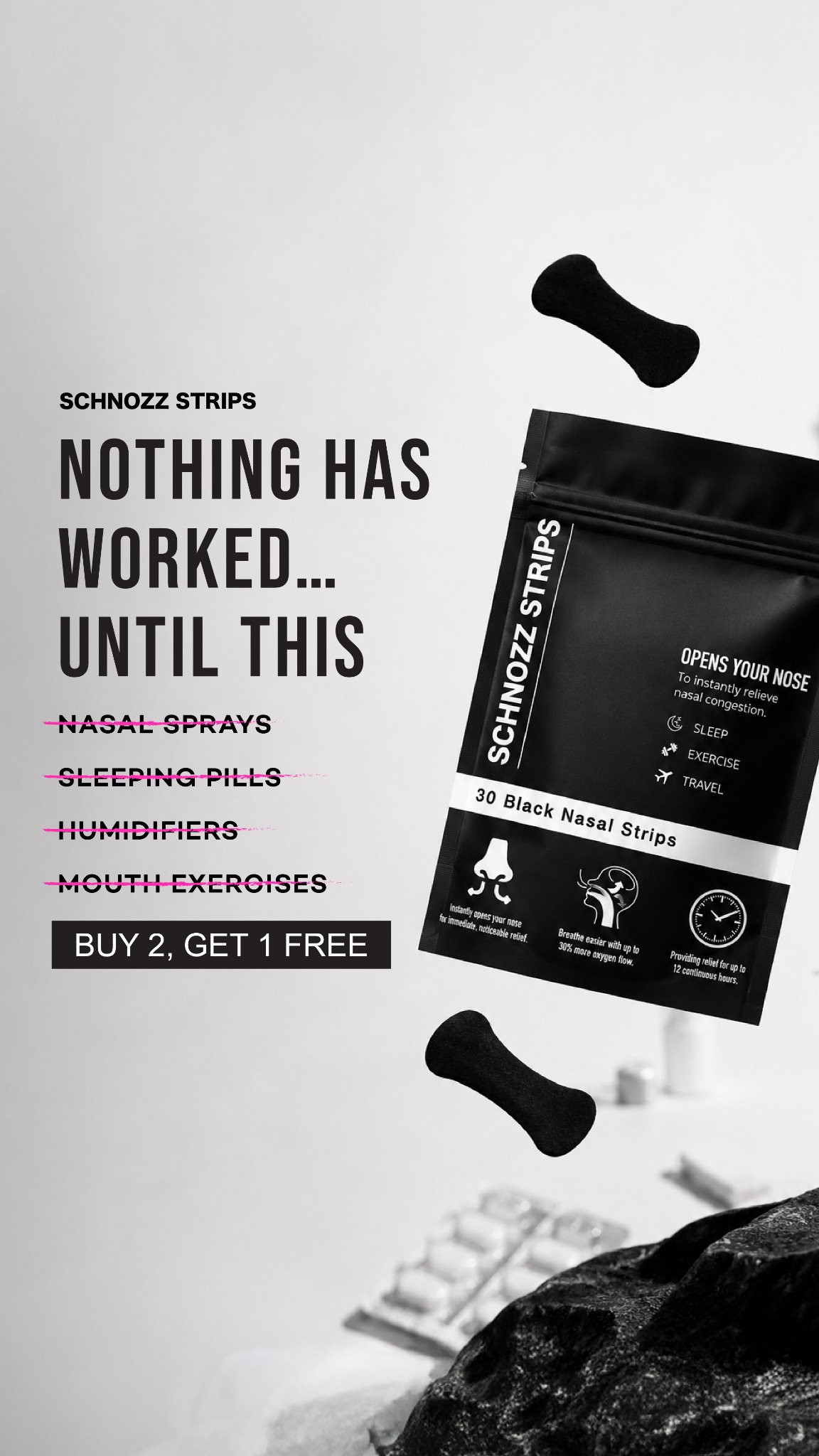 Schnozz Strips Facebook ad from Jul 22, 2026