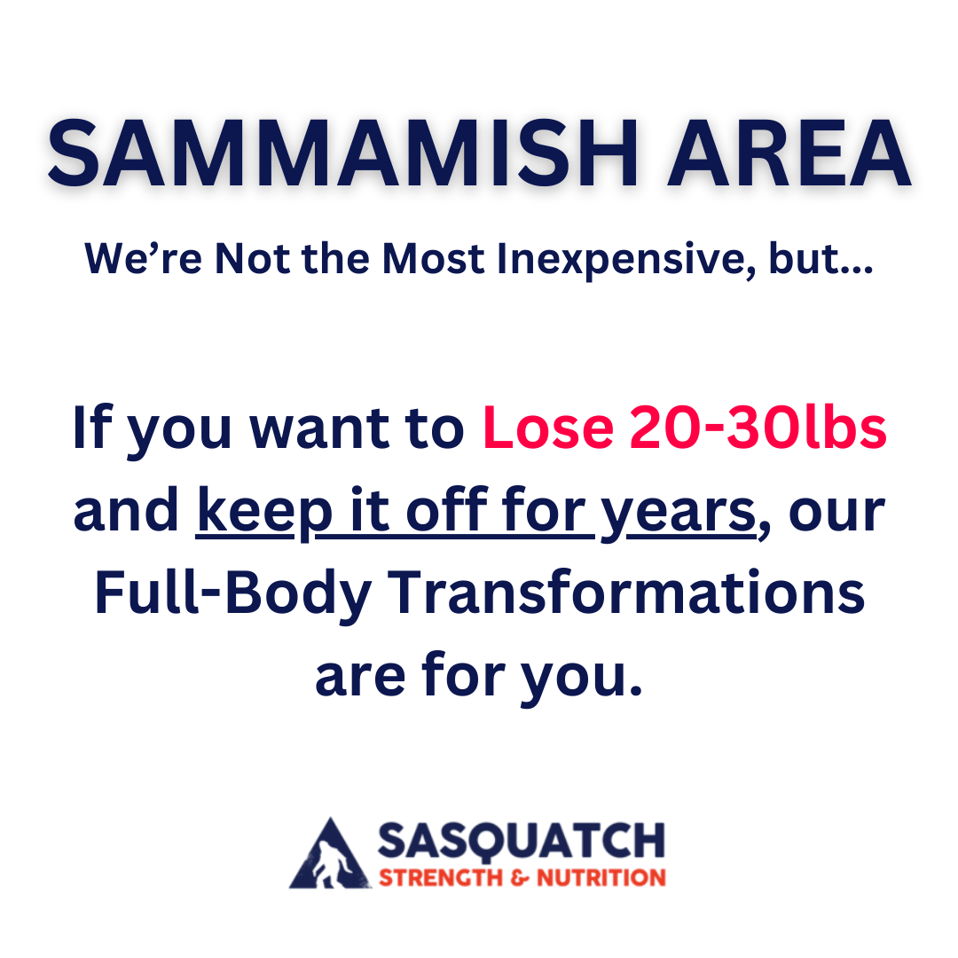 Sasquatch Strength - Sammamish Facebook ad: 30K People Transformed. You're Next.