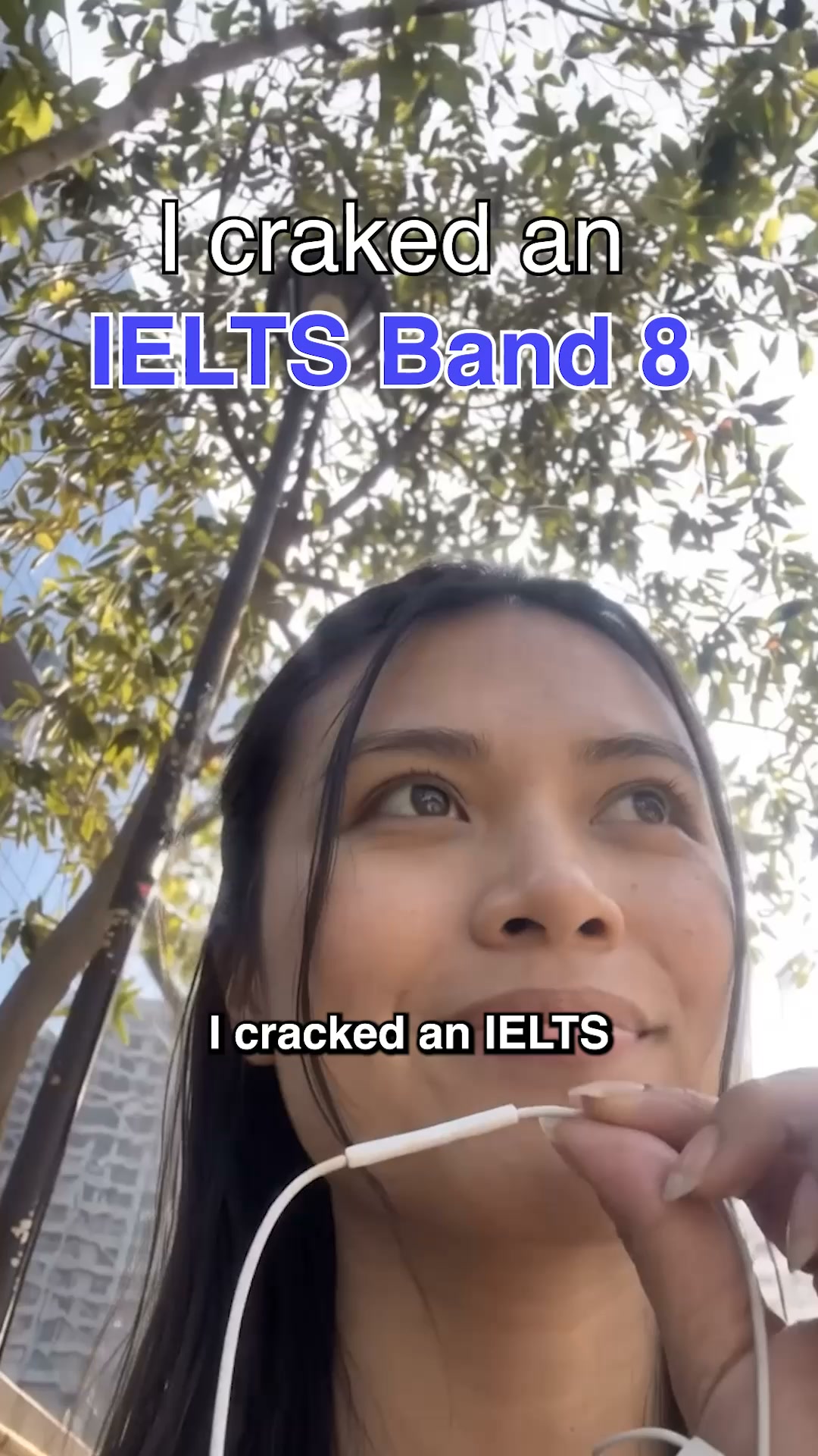 Leap IELTS Facebook ad: Score Band 8 Faster