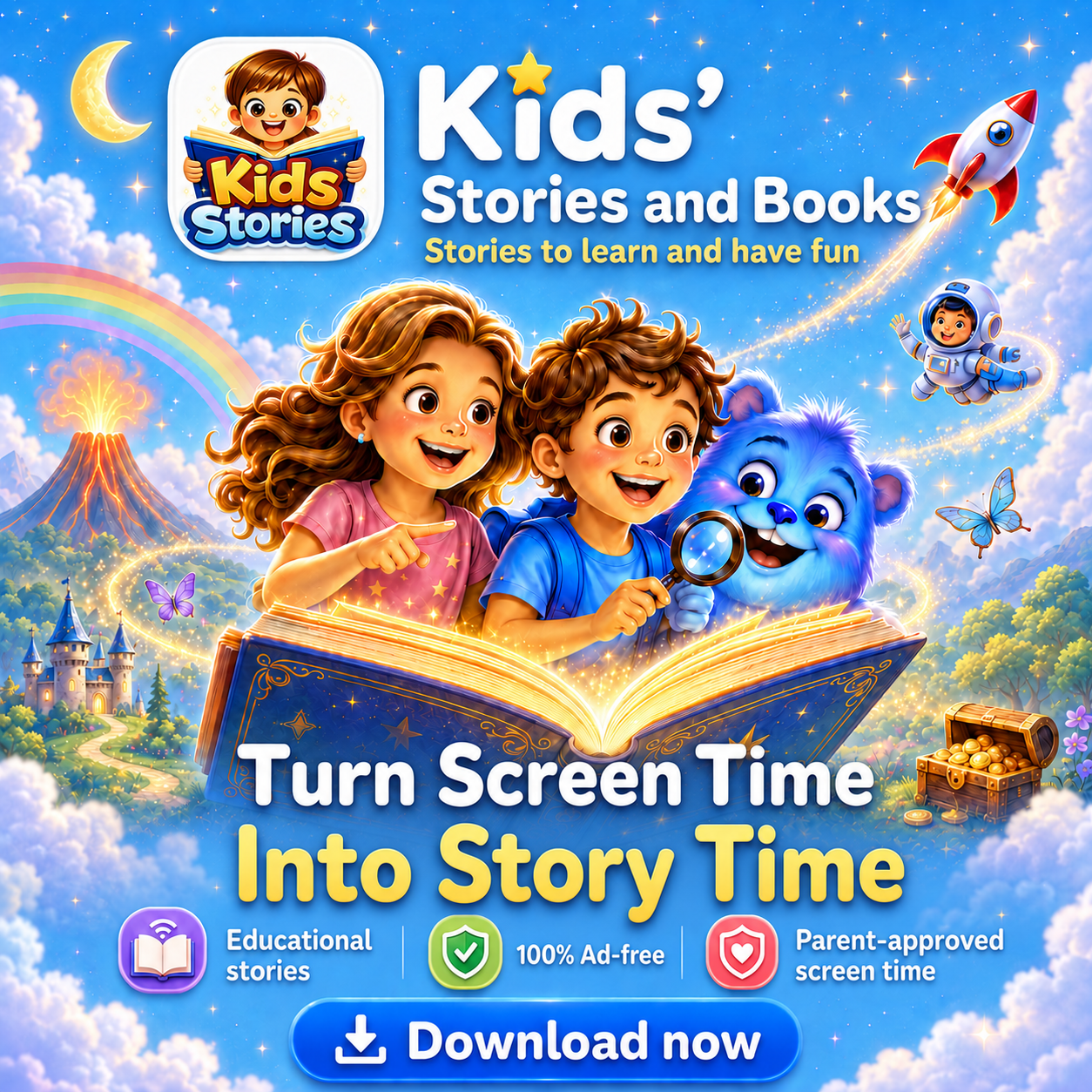 Bedtime Stories & Fables Facebook ad