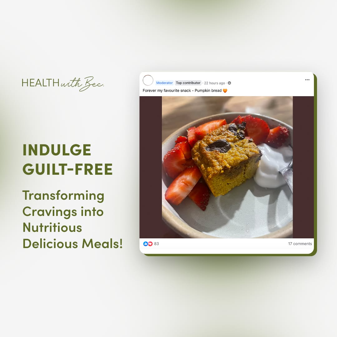 Health With Bec Facebook ad