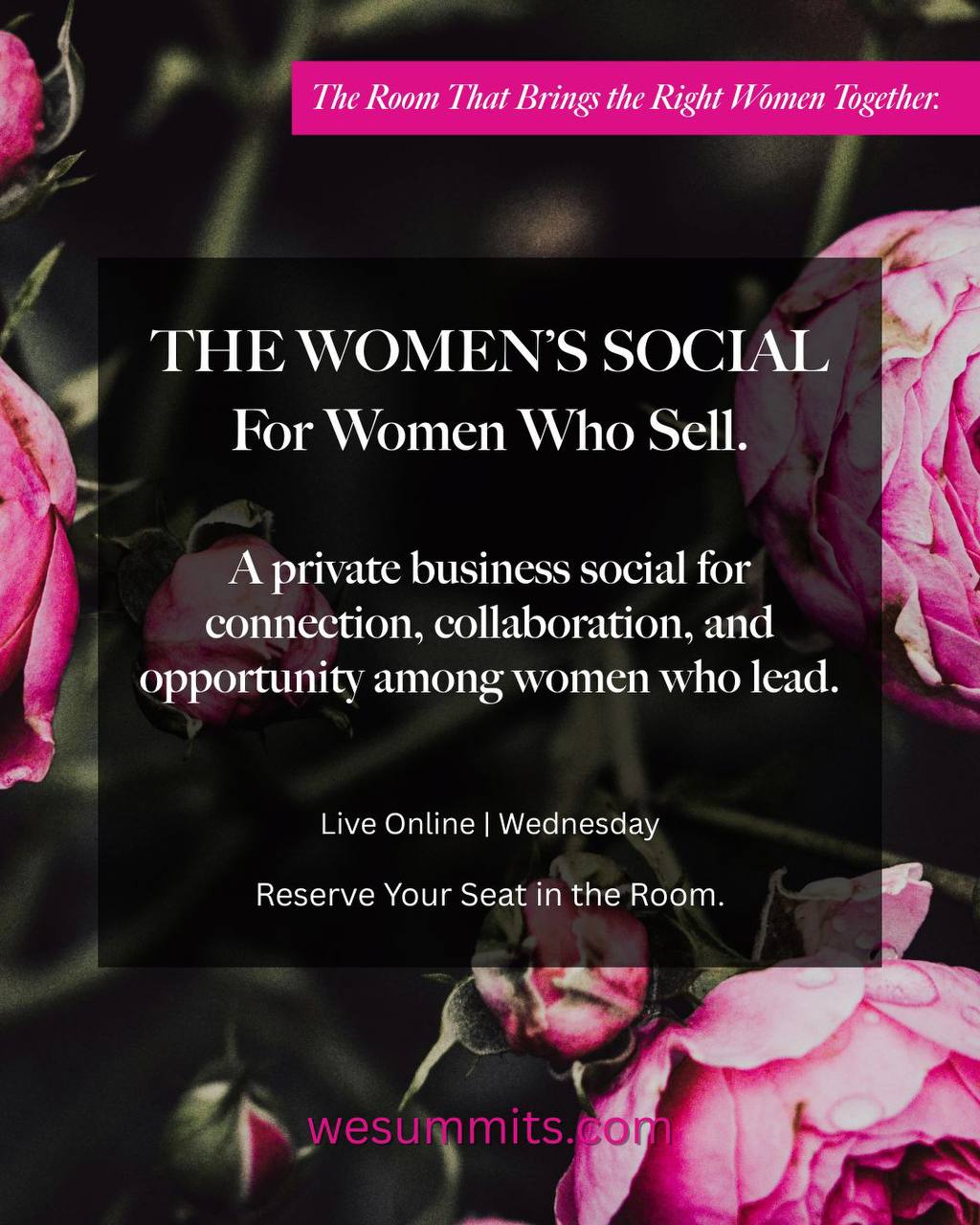 Christi Kendall Facebook ad: THE WOMEN’S SOCIAL For Women Who Sell.