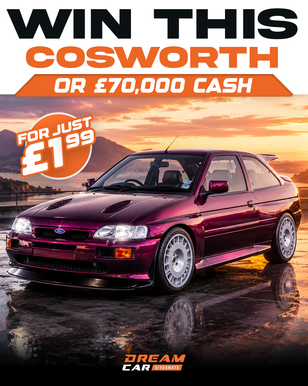 Dream Car Giveaways Facebook ad