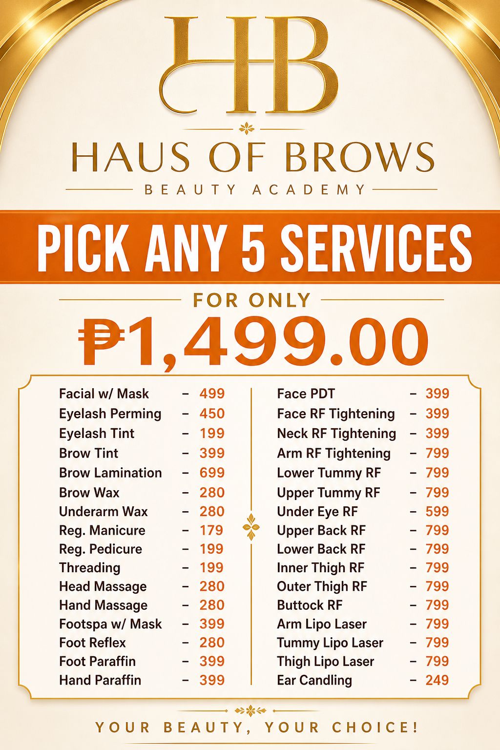 Haus of Brows Beauty and Academy -  SM Gensan Facebook ad