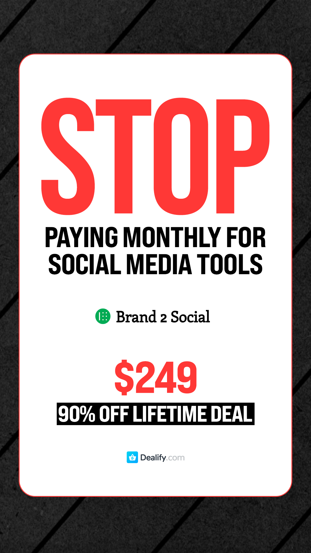Dealify Facebook ad
